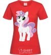 Women's T-shirt Lucky unicorn red фото