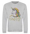 Sweatshirt Sassy unicorn sport-grey фото