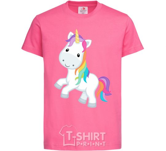 Kids T-shirt Unicorn emoji heliconia фото