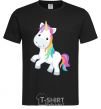 Men's T-Shirt Unicorn emoji black фото