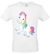 Men's T-Shirt Unicorn emoji White фото