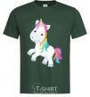 Men's T-Shirt Unicorn emoji bottle-green фото