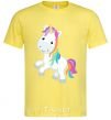 Men's T-Shirt Unicorn emoji cornsilk фото