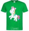 Men's T-Shirt Unicorn emoji kelly-green фото