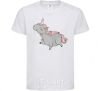 Kids T-shirt Grey unicorn White фото