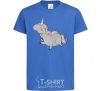 Kids T-shirt Grey unicorn royal-blue фото