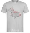 Men's T-Shirt Grey unicorn grey фото