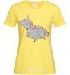 Women's T-shirt Grey unicorn cornsilk фото