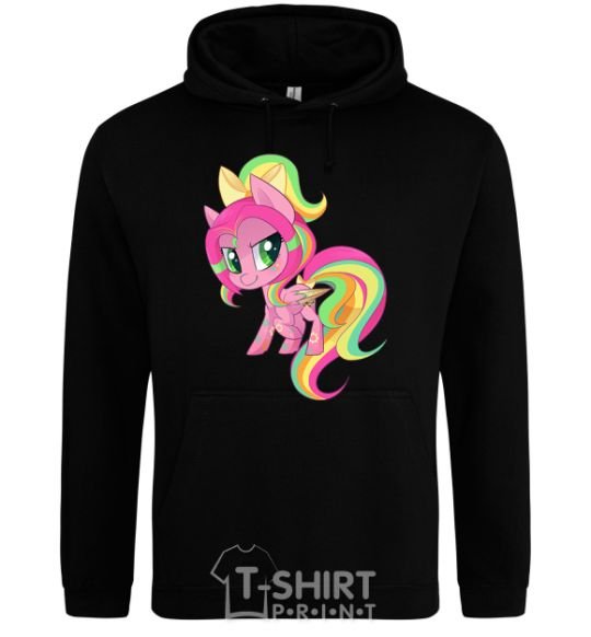 Men`s hoodie Green unicorn black фото