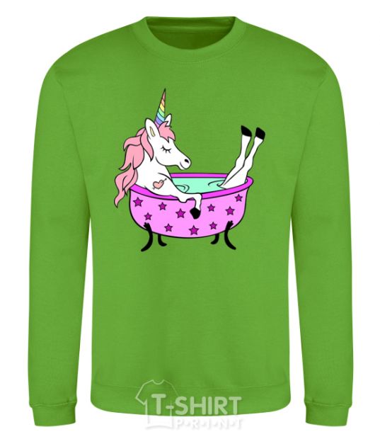 Sweatshirt Unicorn bath orchid-green фото