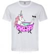 Men's T-Shirt Unicorn bath White фото