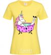 Women's T-shirt Unicorn bath cornsilk фото