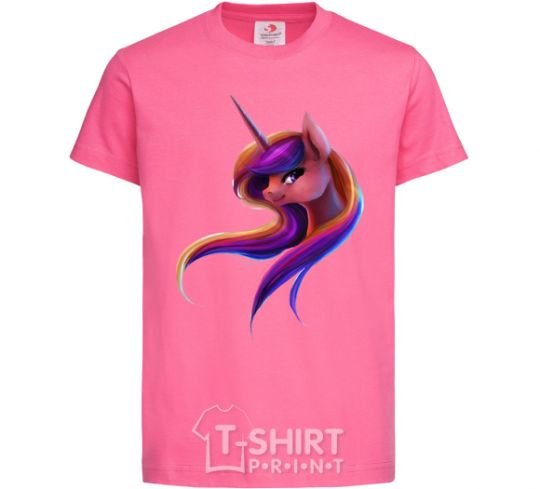 Kids T-shirt Gradient Unicorn heliconia фото