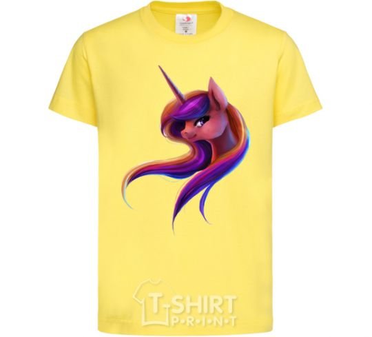 Детская футболка Gradient Unicorn Лимонный фото