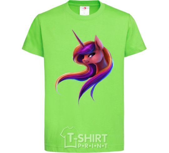 Kids T-shirt Gradient Unicorn orchid-green фото