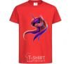 Kids T-shirt Gradient Unicorn red фото