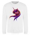 Sweatshirt Gradient Unicorn White фото