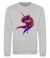 Sweatshirt Gradient Unicorn sport-grey фото