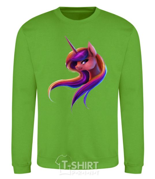 Sweatshirt Gradient Unicorn orchid-green фото