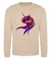 Sweatshirt Gradient Unicorn sand фото