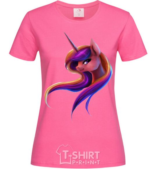 Women's T-shirt Gradient Unicorn heliconia фото