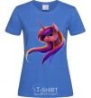 Women's T-shirt Gradient Unicorn royal-blue фото