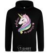 Мужская толстовка (худи) Believe in unicorn Черный фото