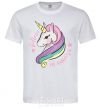 Men's T-Shirt Believe in unicorn White фото