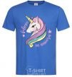 Men's T-Shirt Believe in unicorn royal-blue фото