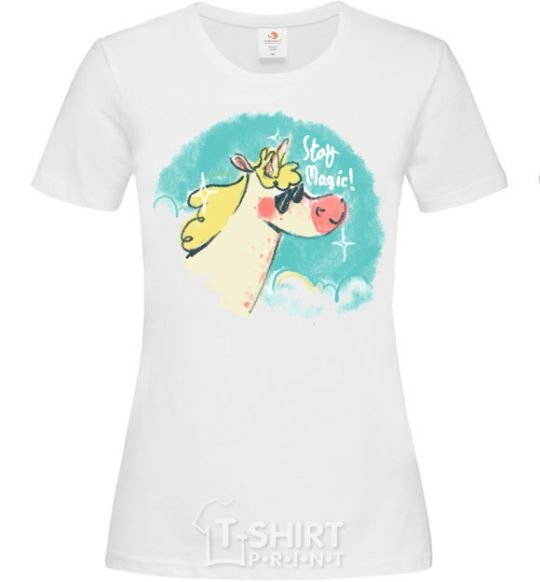 Women's T-shirt Stay magic White фото