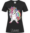 Women's T-shirt Hyping unicorn black фото