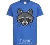 Kids T-shirt Raccoon royal-blue фото