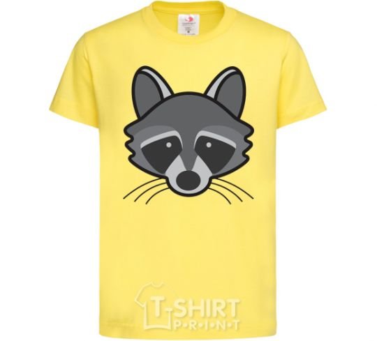 Kids T-shirt Raccoon cornsilk фото