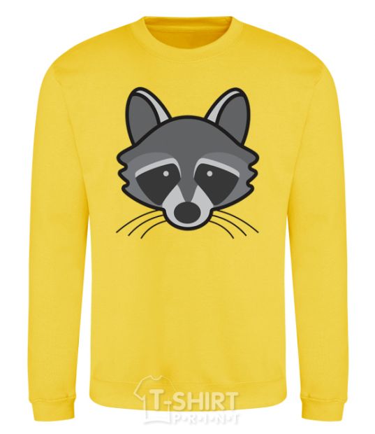 Sweatshirt Raccoon yellow фото