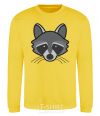 Sweatshirt Raccoon yellow фото