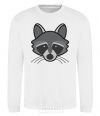 Sweatshirt Raccoon White фото