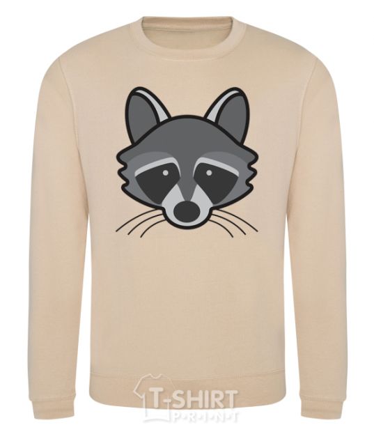 Sweatshirt Raccoon sand фото