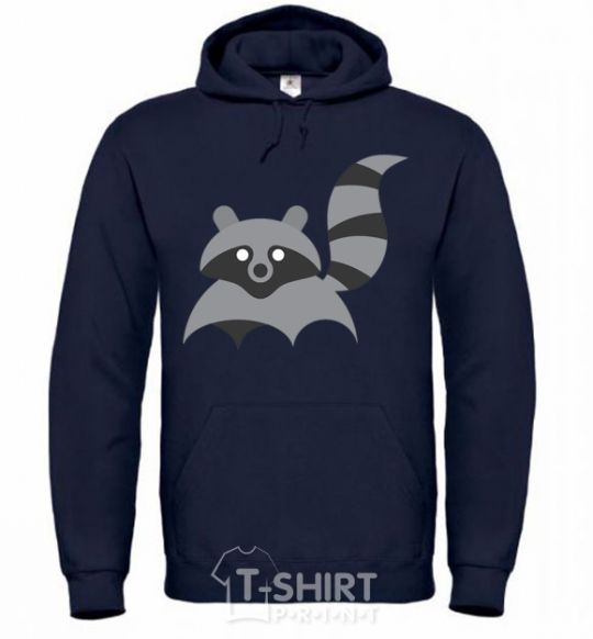 Men`s hoodie Racoon navy-blue фото