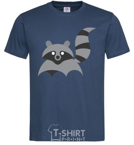 Мужская футболка Racoon Темно-синий фото
