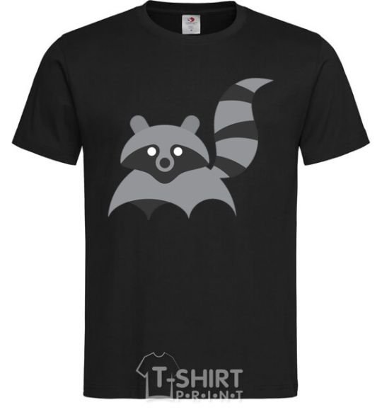 Men's T-Shirt Racoon black фото