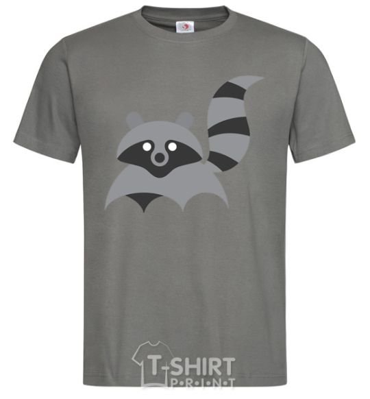 Men's T-Shirt Racoon dark-grey фото