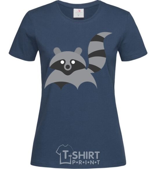 Женская футболка Racoon Темно-синий фото
