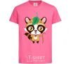 Kids T-shirt Little raccoon heliconia фото