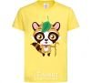 Kids T-shirt Little raccoon cornsilk фото