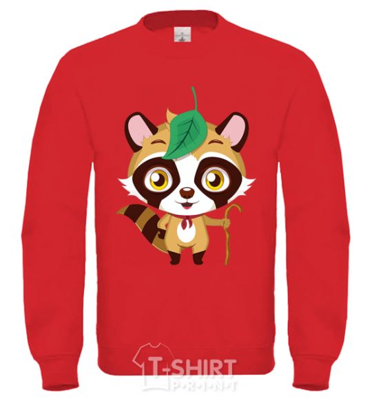 Sweatshirt Little raccoon yellow фото