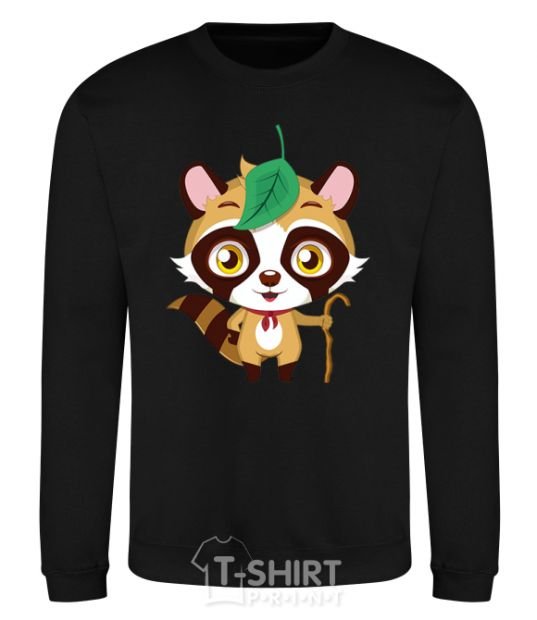 Sweatshirt Little raccoon black фото