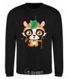 Sweatshirt Little raccoon black фото