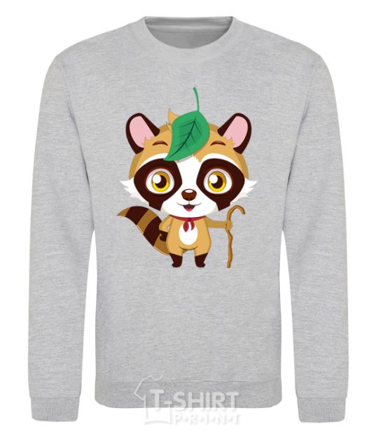 Sweatshirt Little raccoon sport-grey фото