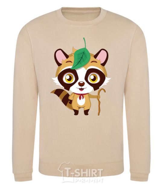 Sweatshirt Little raccoon sand фото