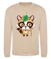 Sweatshirt Little raccoon sand фото